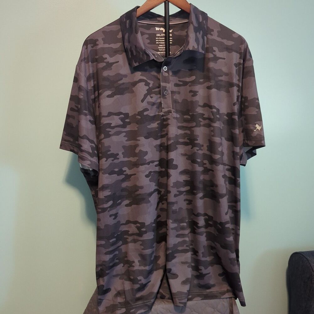 Birdie Bound Men's Camo Golf shirt 2XL